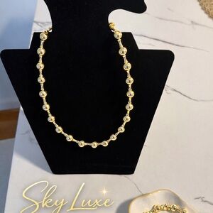 Gold Beaded Necklace